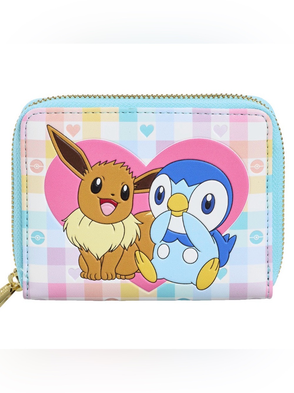 Loungefly Pokémon Eevee & Piplup Small Zip Wallet